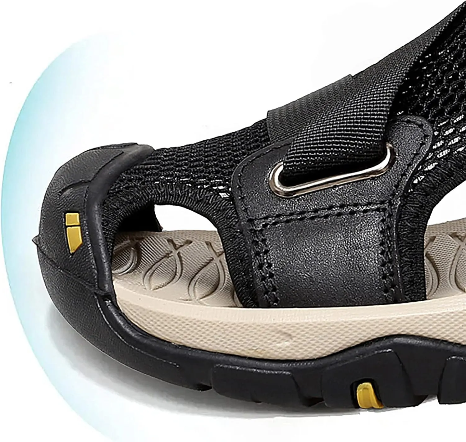 2025 New Andals Men's Breathable Sports Outdoor Beach Shoes Slip Hollow Cowhide Men's Shoes Sandals
