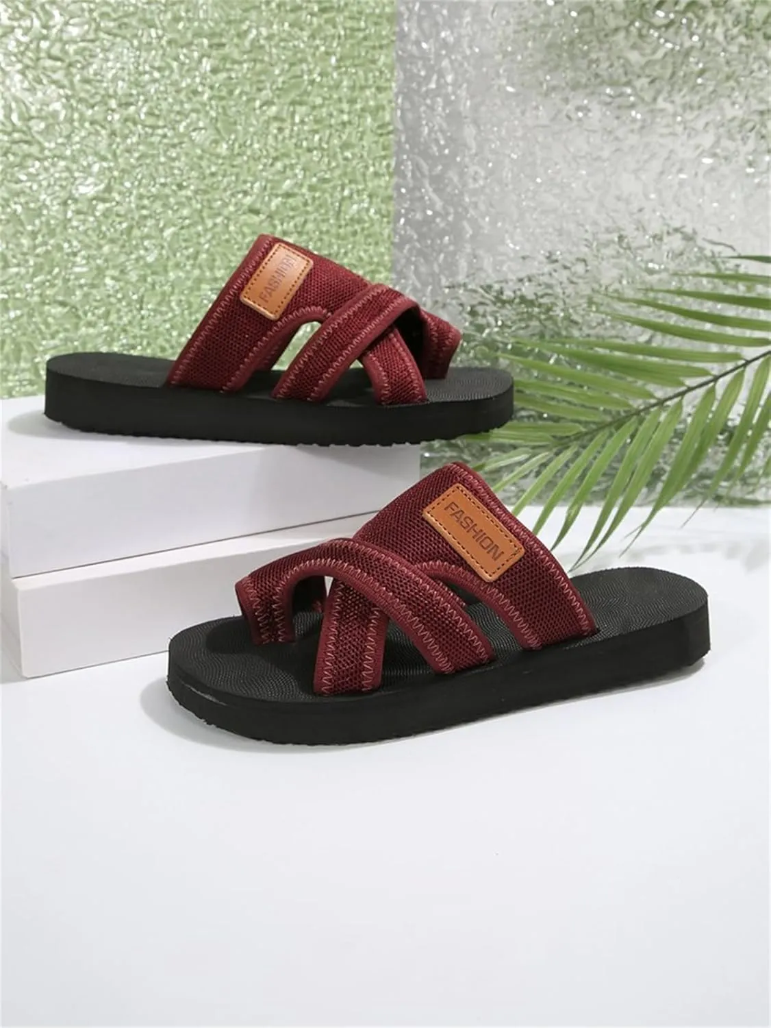 2025 Women's Summer Sandals Extra Wide Mesh Slides, Dressy Summer Flats Orthopedic Support Airflow Design Beach Walking Shoes