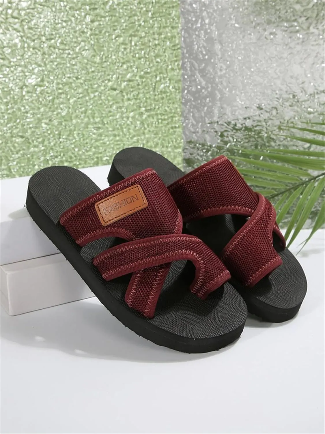 2025 Women's Summer Sandals Extra Wide Mesh Slides, Dressy Summer Flats Orthopedic Support Airflow Design Beach Walking Shoes