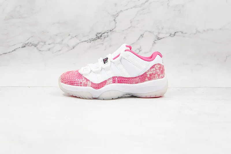 AIR JORDAN 11 RETRO LOW PINK SNAKESKIN WHITE/WATERMELON/BLACK