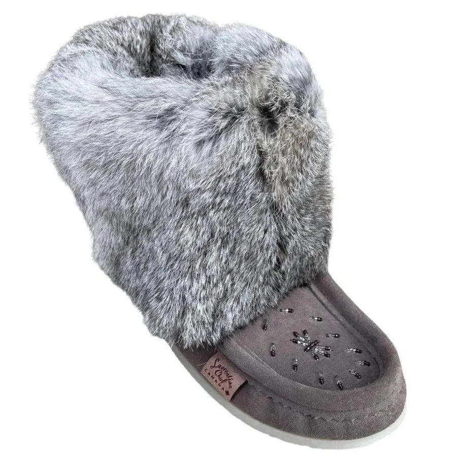 Ankle Mukluks - Grey Suede