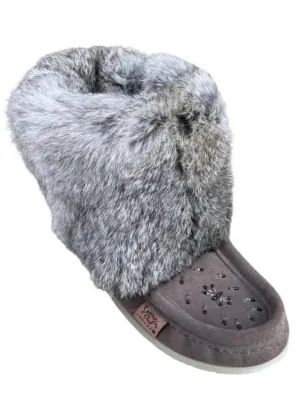 Ankle Mukluks - Grey Suede