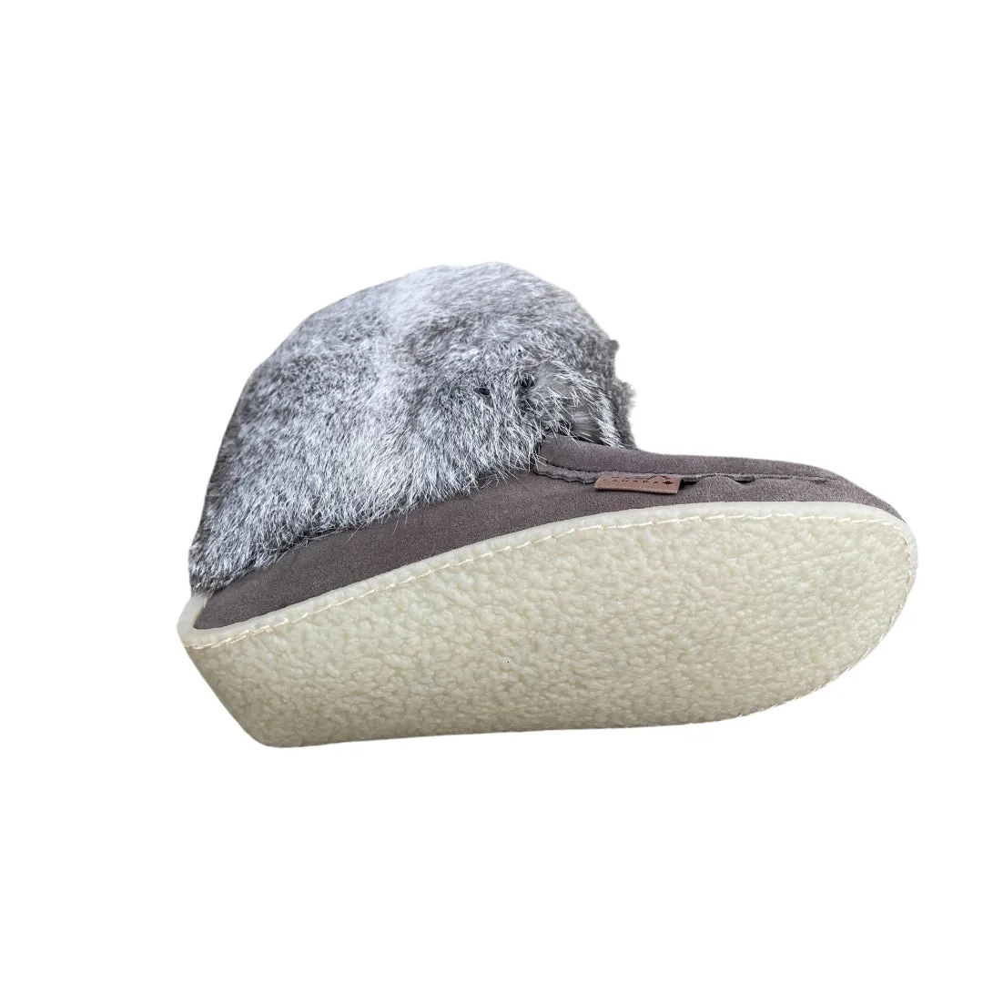 Ankle Mukluks - Grey Suede