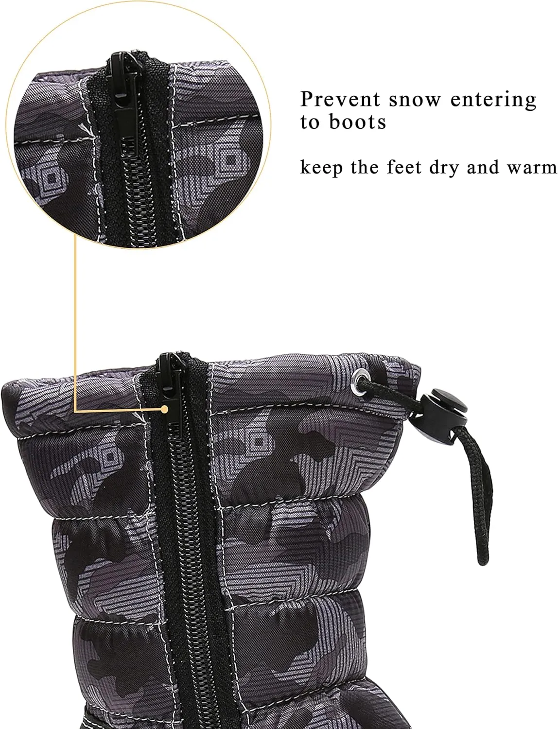Apakowa Kid's Girls Cold Weather Snow Boots (Toddler/Little Kid)