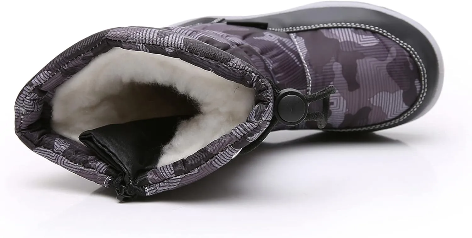 Apakowa Kid's Girls Cold Weather Snow Boots (Toddler/Little Kid)