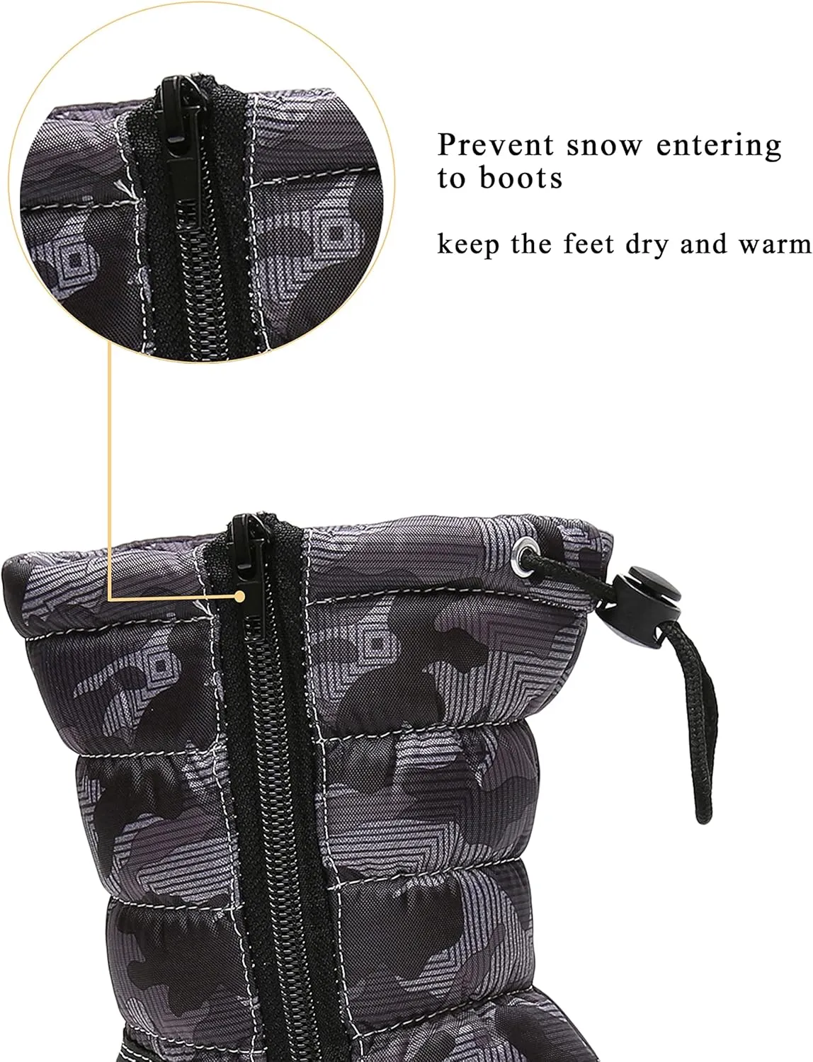 Apakowa Kid's Girls Cold Weather Snow Boots (Toddler/Little Kid)
