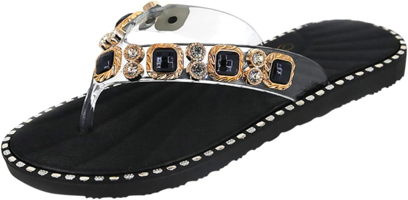 Arch Support Flip Flops for Women Women's Casual Flip Crystall Flat Flop Sandals Shoes Ladies Slippers Women's sandals