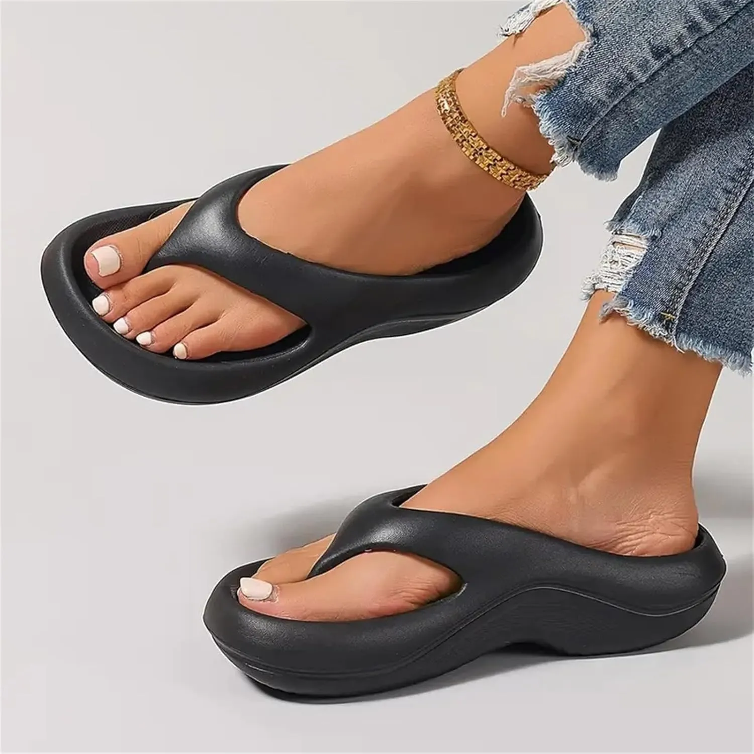 Arch Support Pillow Flip Flops for Women Men Orthopedic Sandals Plantar Fasciitis Walking Ortho Flip-Flops Pillow Soft Women's Slippers Indoor and Outdoor Non-slip Lightweight Summer Beach Shoes