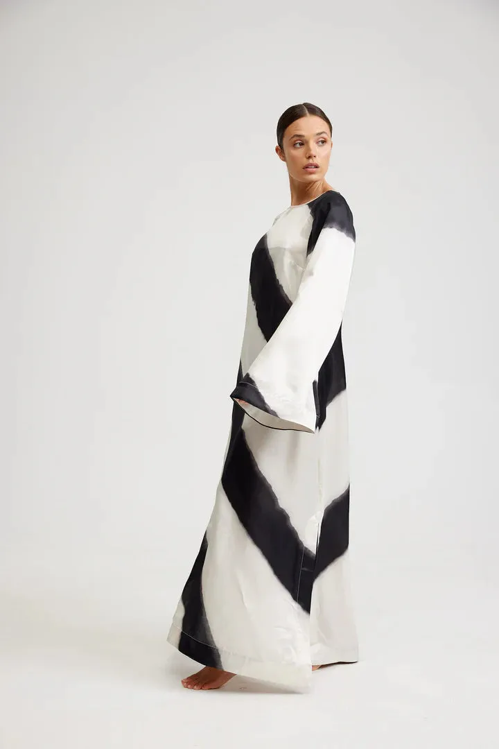 ASTON - Heidi Dress NERO/MILK