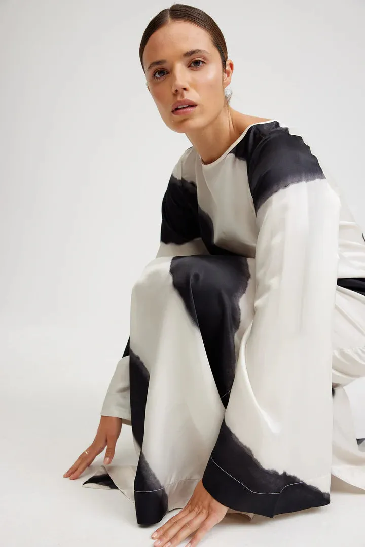 ASTON - Heidi Dress NERO/MILK
