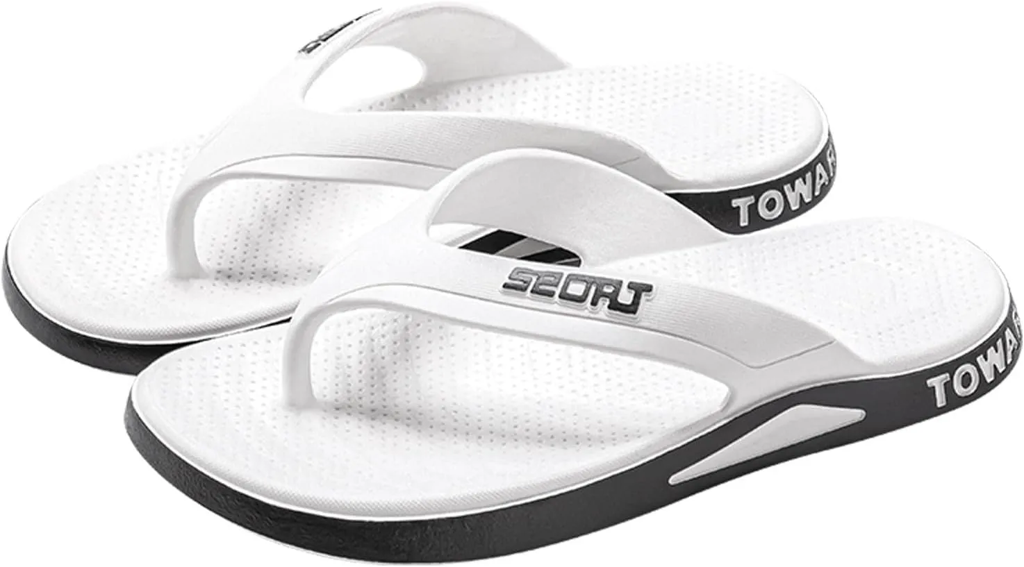 Athletic Mens Sandals Indoor Non Slip Smell Proof Durable Men Flip Flops High Soft Soled Home Men Slipper