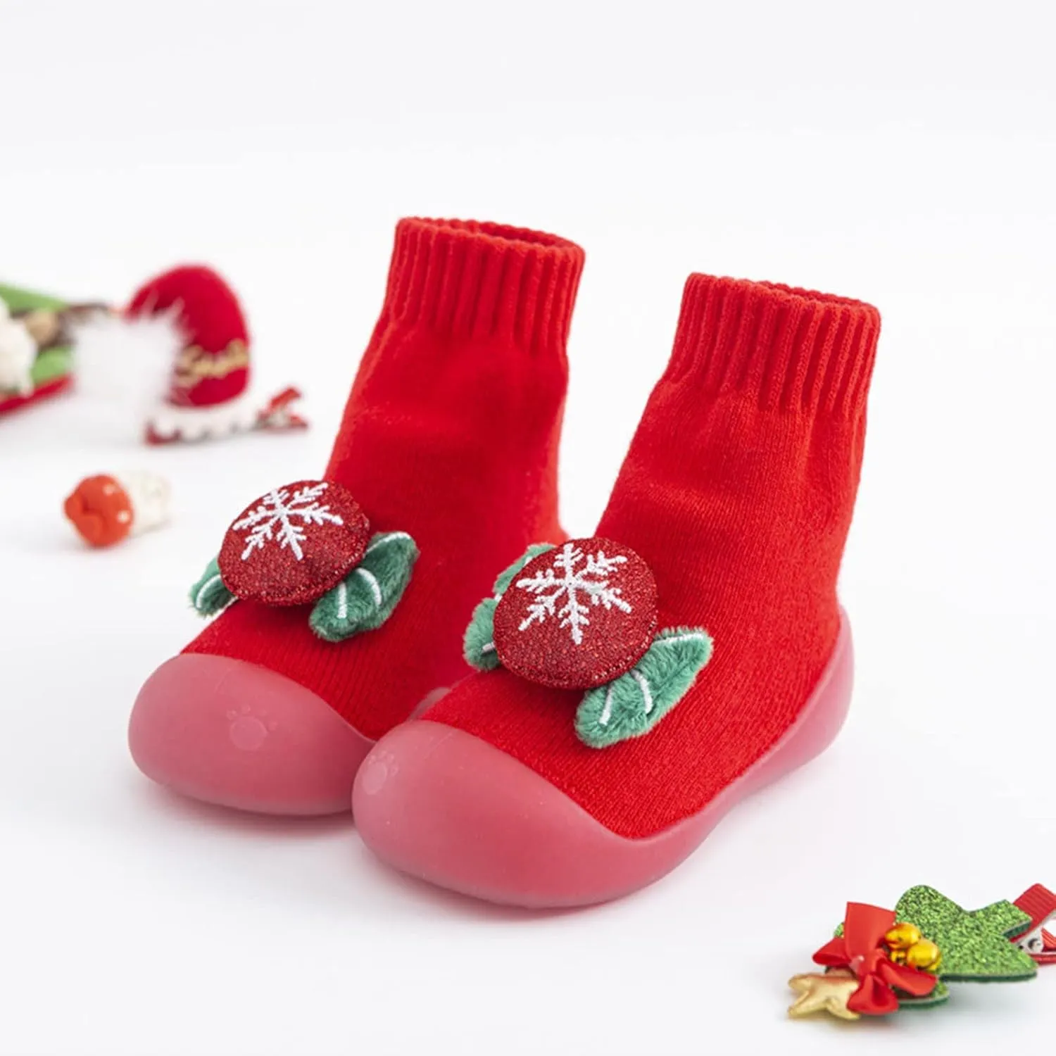 Baby Girl First Shoes for Walking Christmas Infant Baby Toddler Boys Girls Cartoon 12 Month Old Tennis Shoes