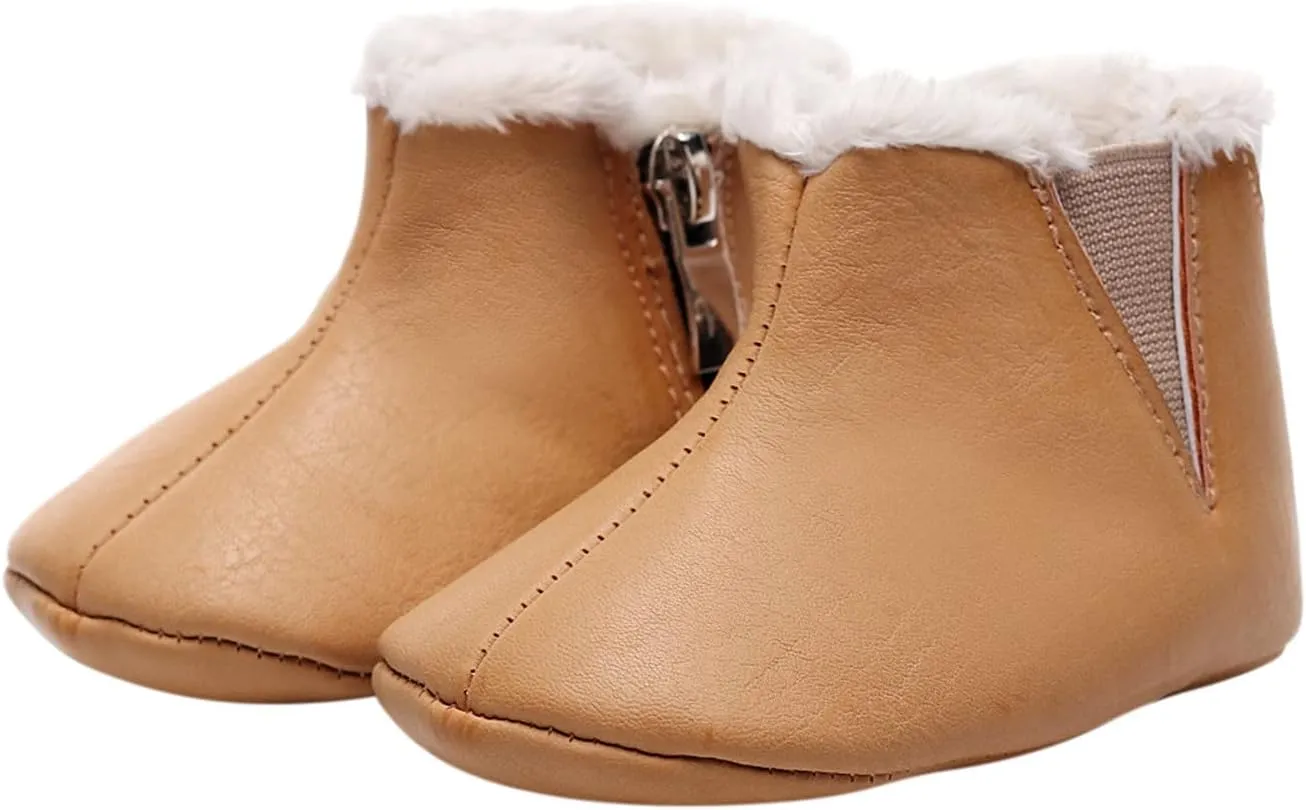 Baby Shoe Size 4 Girl Walkers Plush First Baby Girls Boots Snow Infant Cotton Warm Shoes Soft Baby Shoes 12 Kid