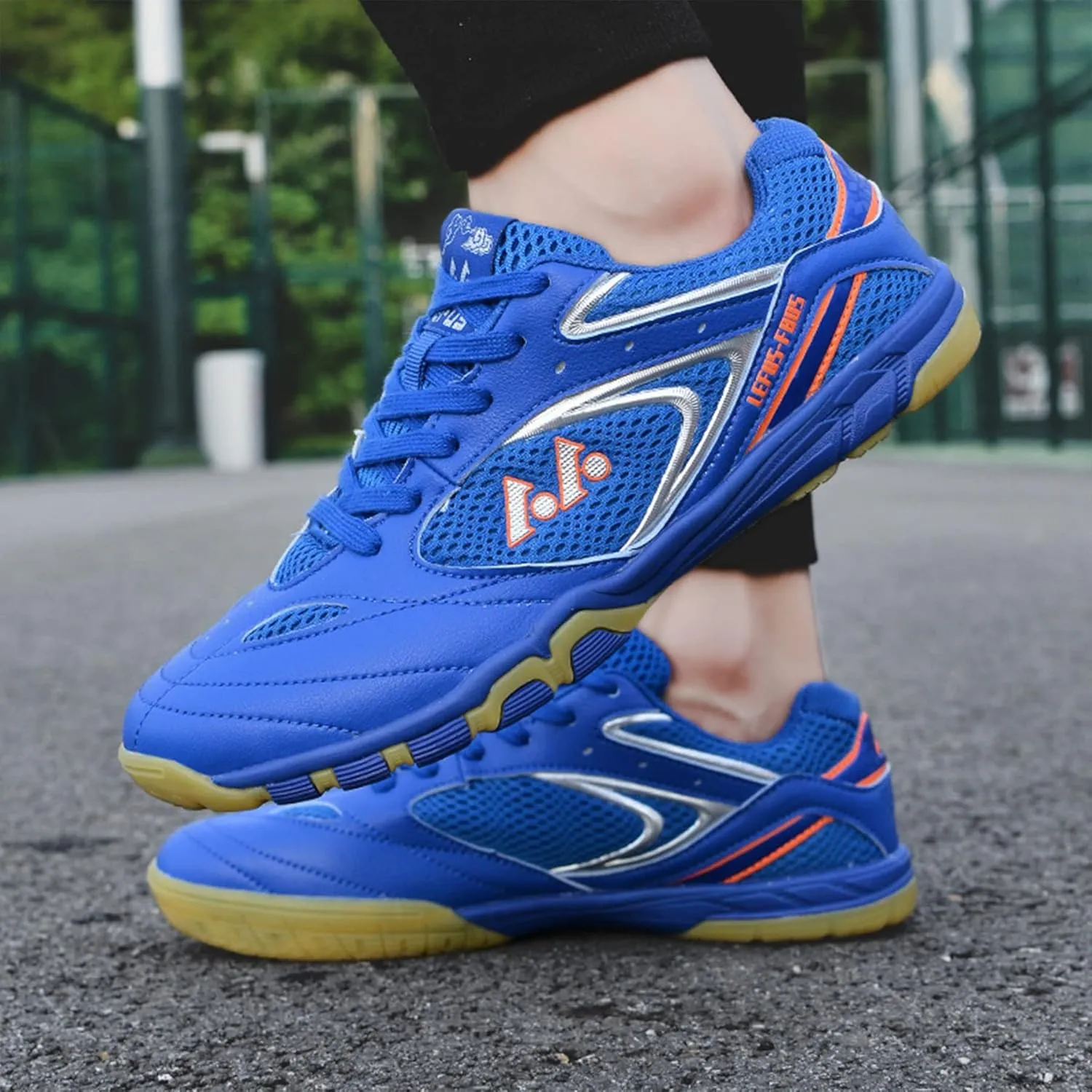 Badminton Tennis Shoes for Mens Women Indoor Court Sneakers Lightweight Breathable Shock-Absorbing