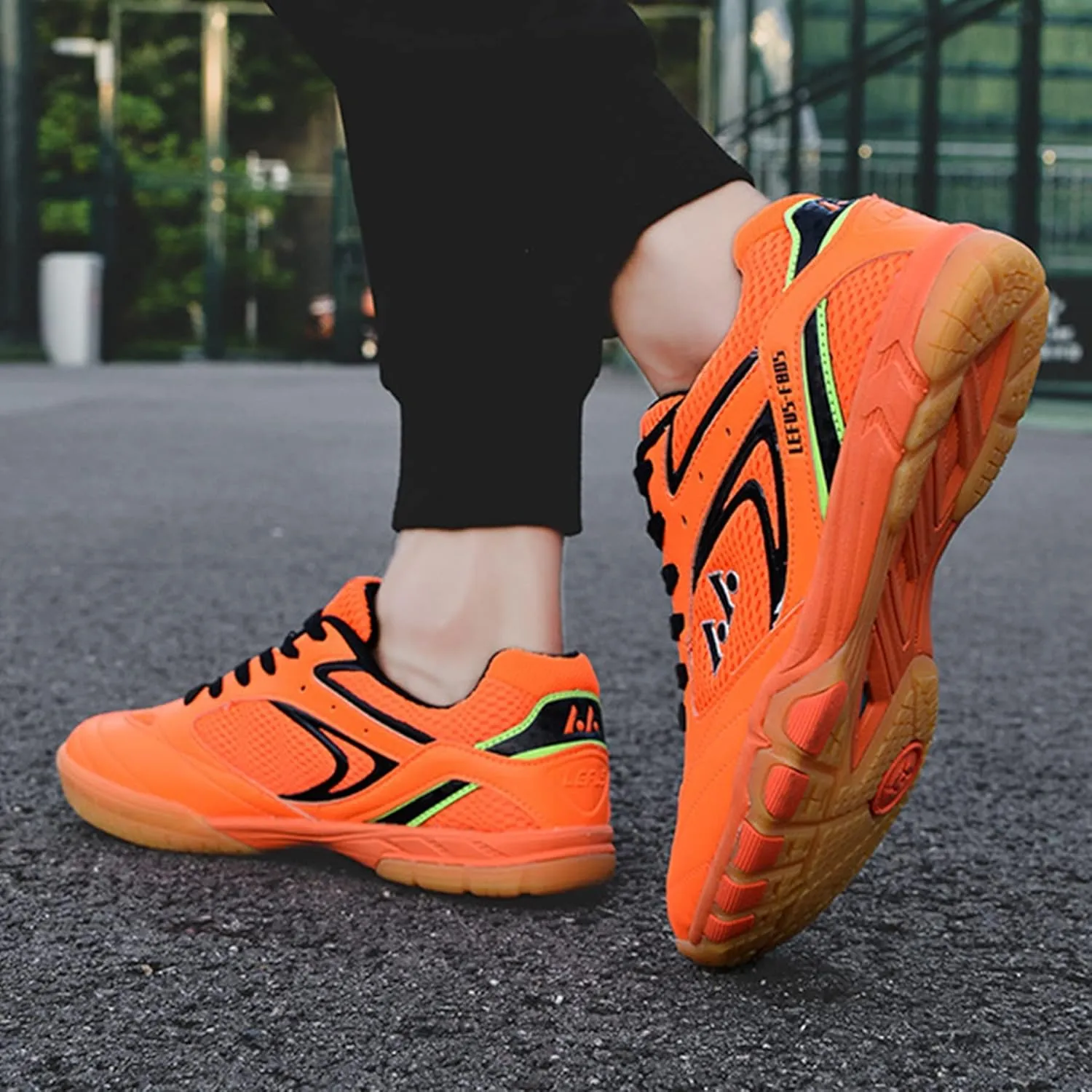 Badminton Tennis Shoes for Mens Women Indoor Court Sneakers Lightweight Breathable Shock-Absorbing