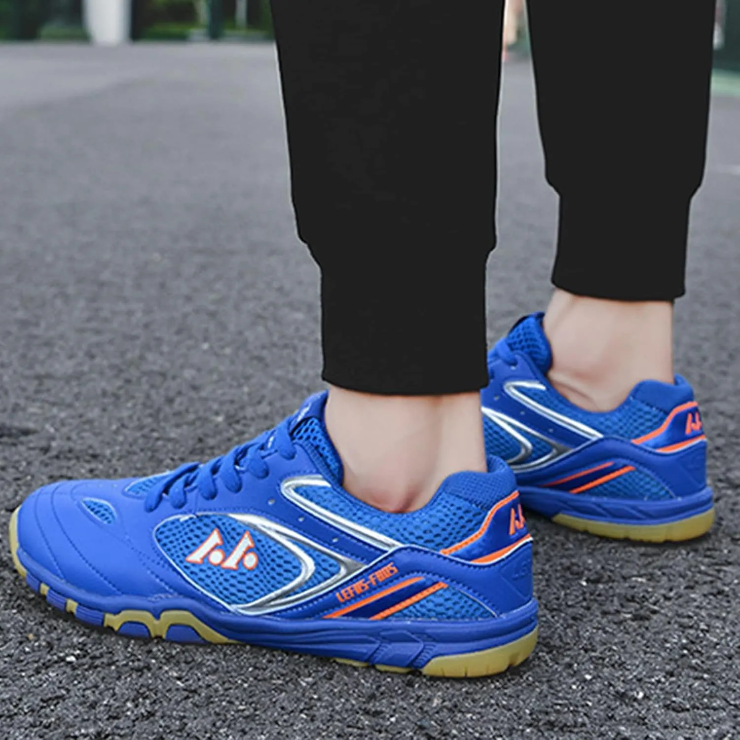 Badminton Tennis Shoes for Mens Women Indoor Court Sneakers Lightweight Breathable Shock-Absorbing