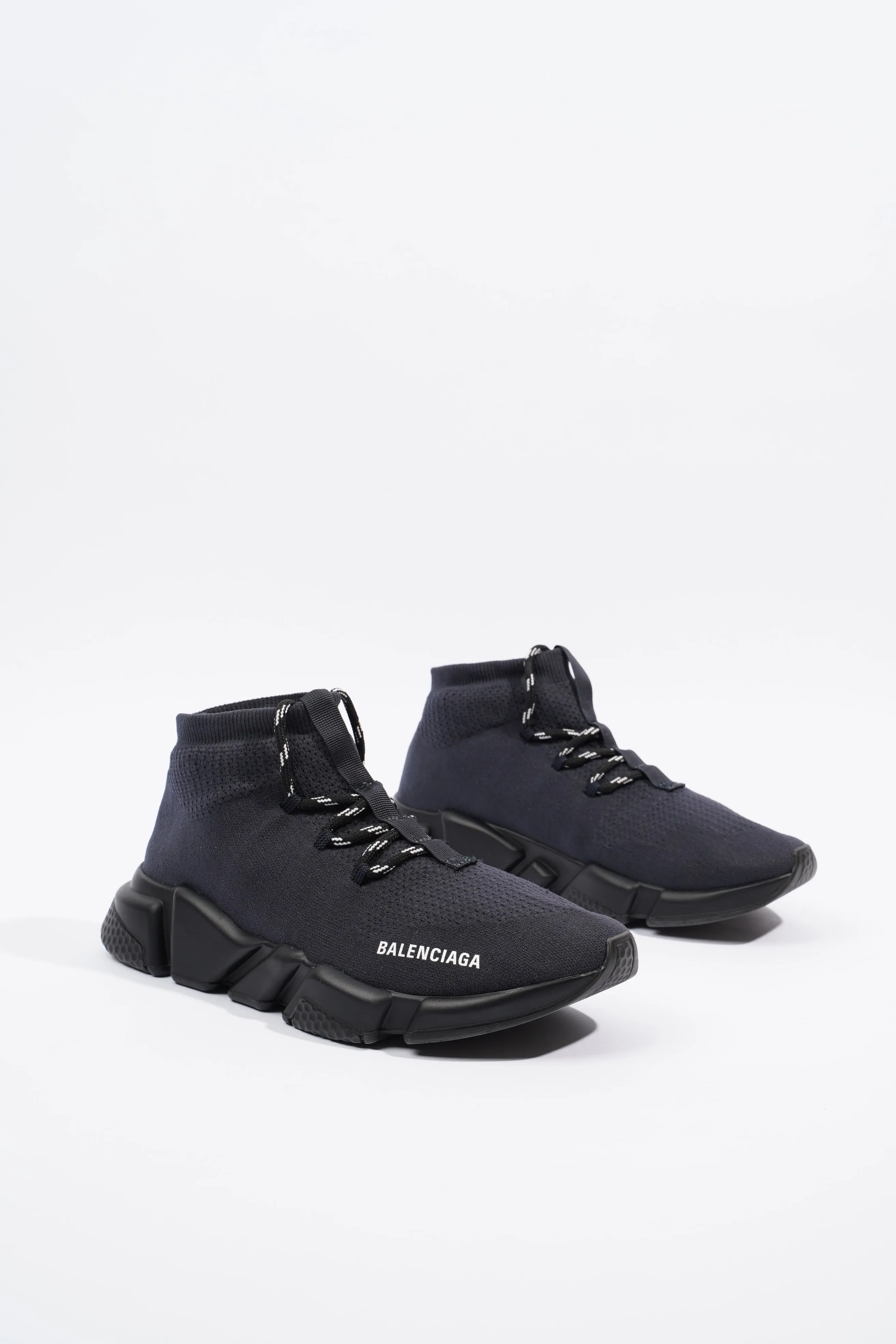 Balenciaga Mens Speed Lace Up Navy / Black EU 41 / UK 7