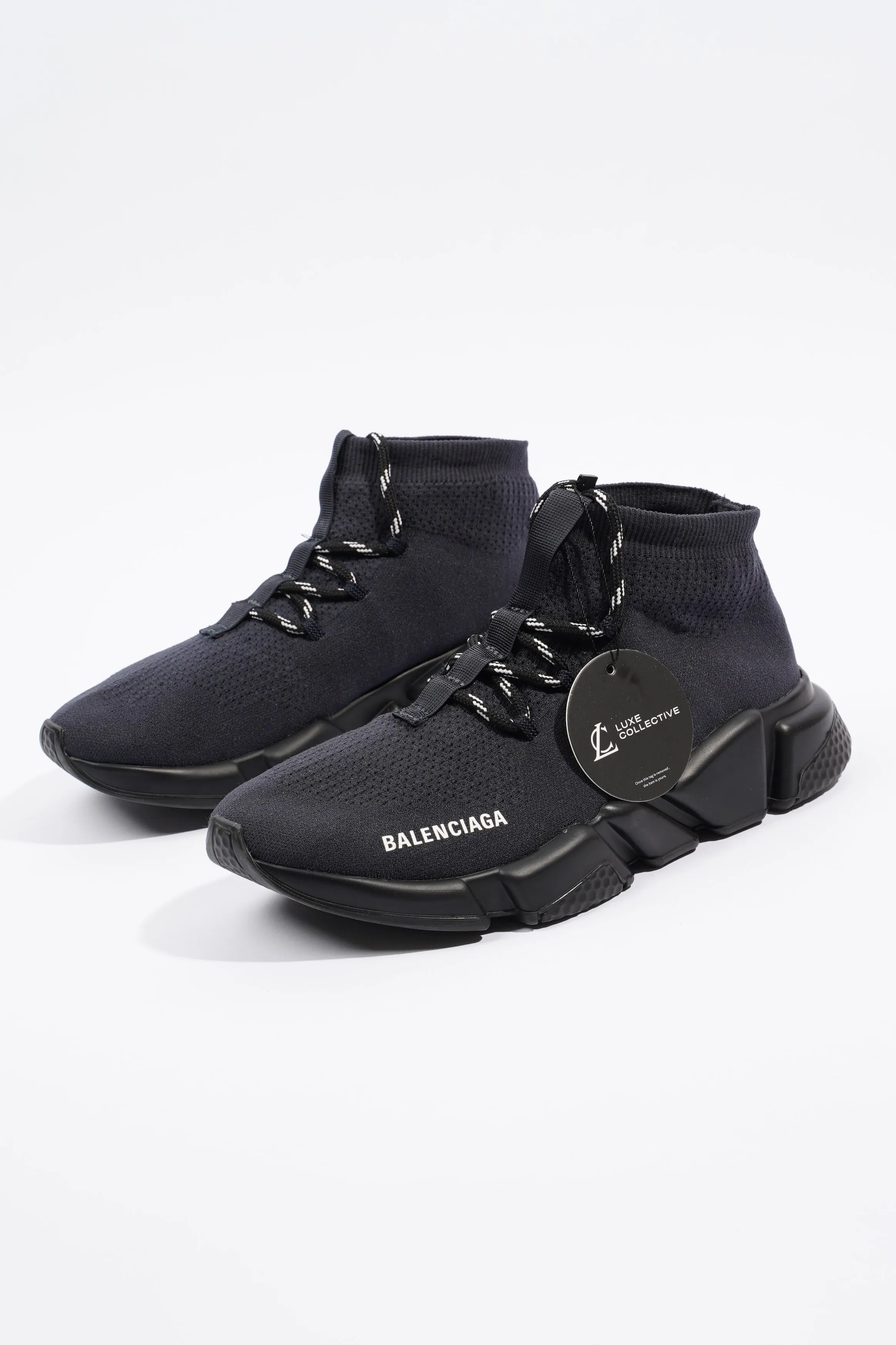 Balenciaga Mens Speed Lace Up Navy / Black EU 41 / UK 7