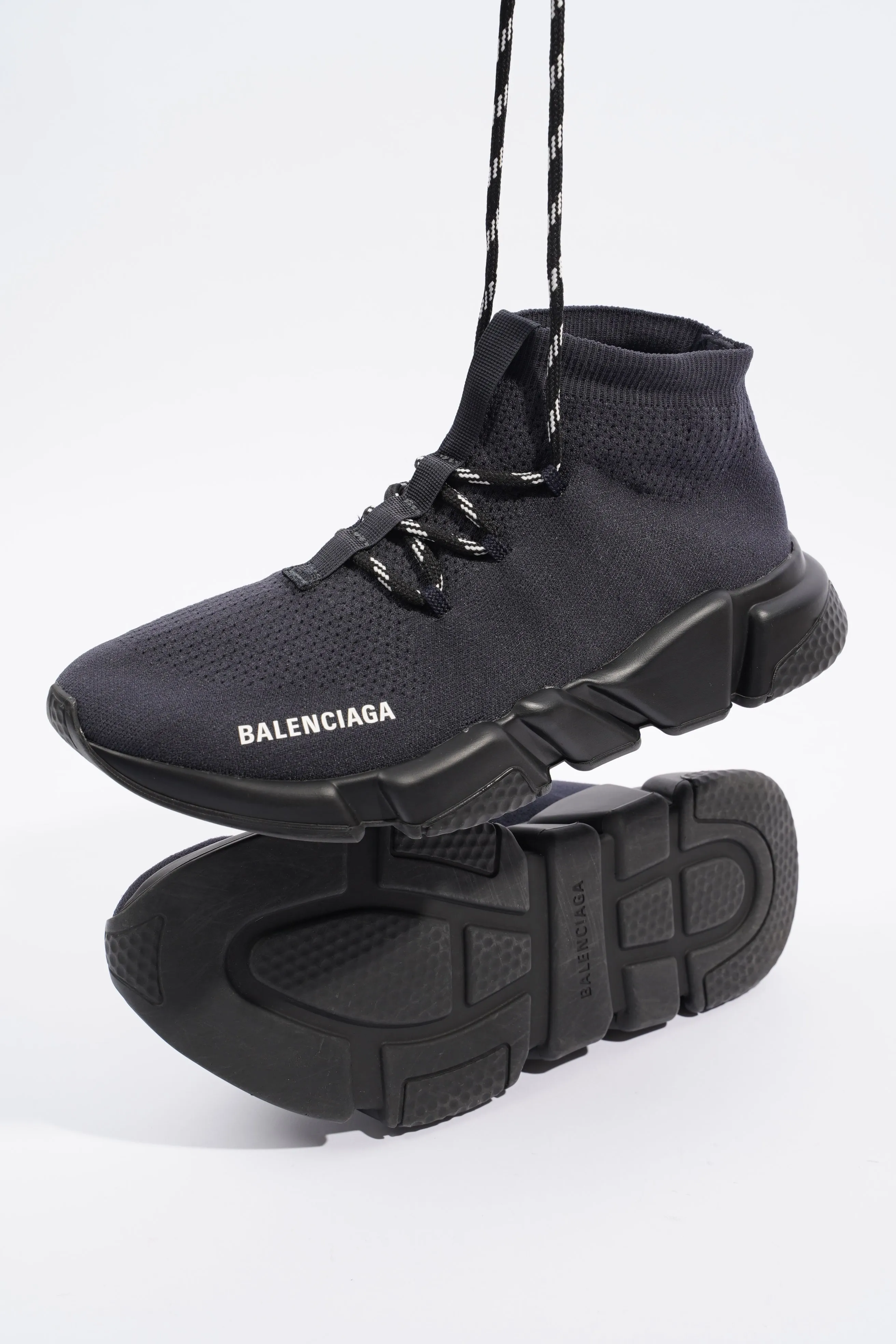 Balenciaga Mens Speed Lace Up Navy / Black EU 41 / UK 7