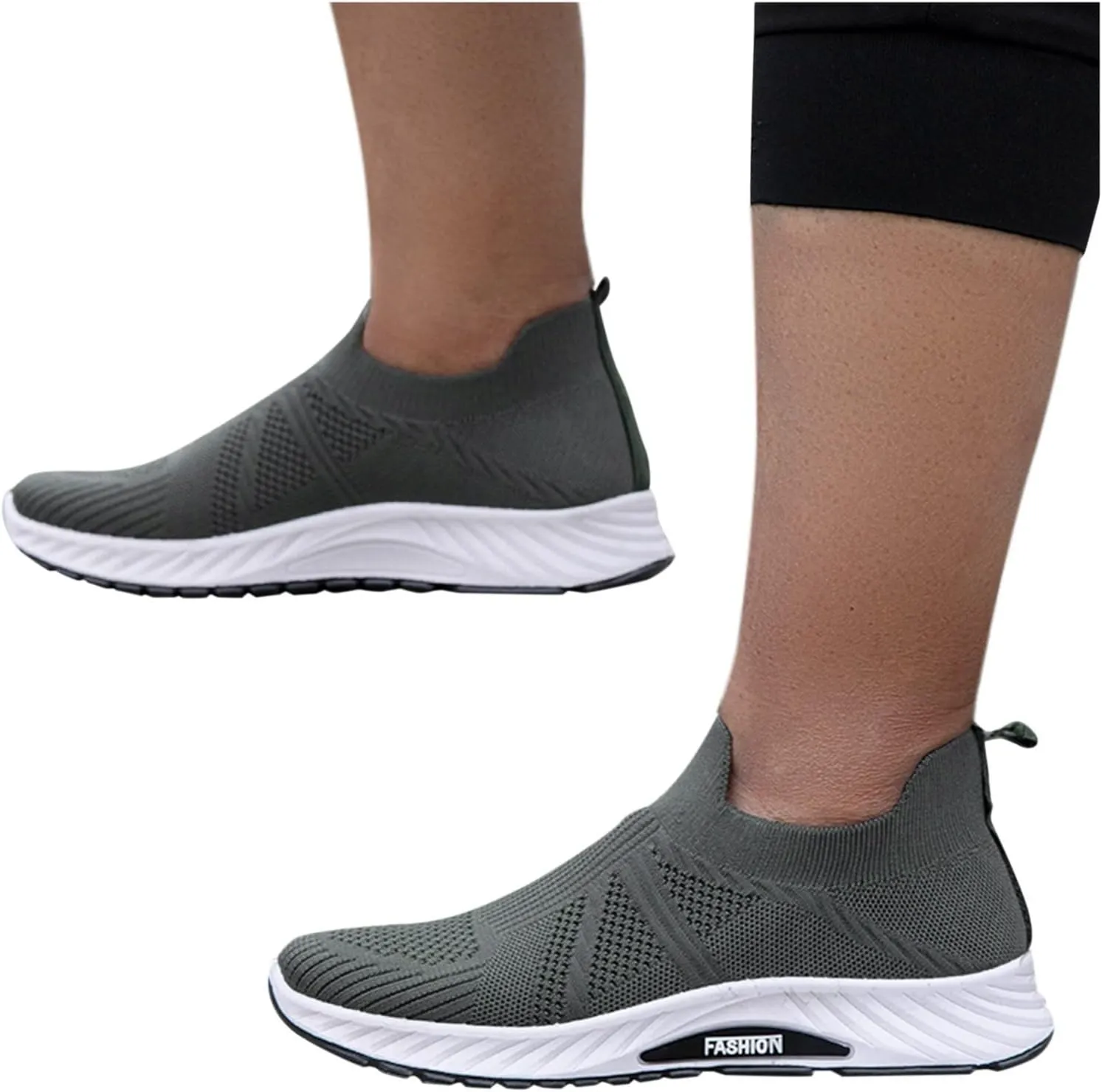 Bamboo Store Men's Slip on Sneakers Wedges Sneakers Slip on Men's Fashion Casual Outdoor Breathable Mens New Sneakers 10