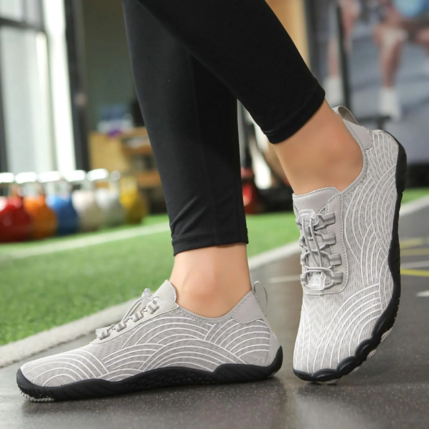 Barefoot Shoes Women Walking Comfortable Summer Shoes Hiking Footwear Barefoot Slip On Water Resistant Wide Toe Box Sneakers Grounded Footwear Zero Drop Low Top Sneakers Lightweight Casual Shoe