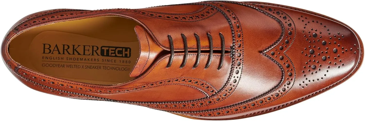 BARKER Turing Men's Handmade Leather Brogue Oxford Dress Shoes - Timeless Elegance & Superior Craftsmanship for Formal & Business Wear