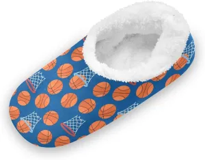 Basketball Sports Orange Boys Girls House Slippers Toddler Home Shoes Winter Indoor Shoes XS