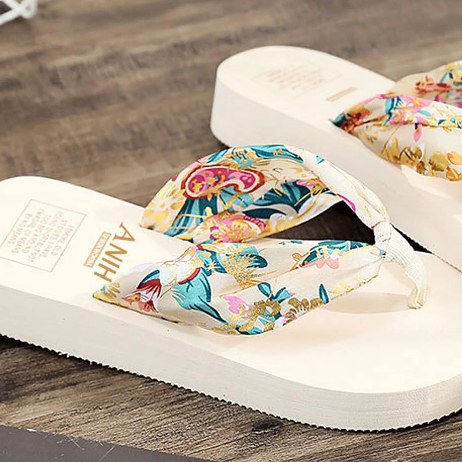 Beach Flip Flops Women Orthopedic Sandals for Women Casual Comfortable Thong Sandal with Arch Support