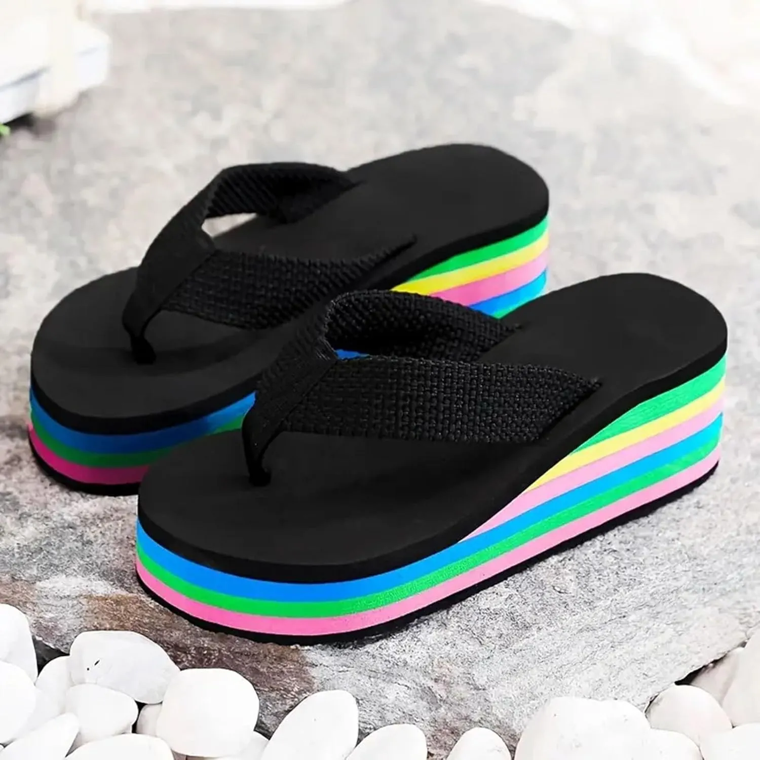 Beach Flip Flops Women Womens Orthopedic Sandals with Arch Support Women's Non-Slip Casual Arch Support Flip Flops