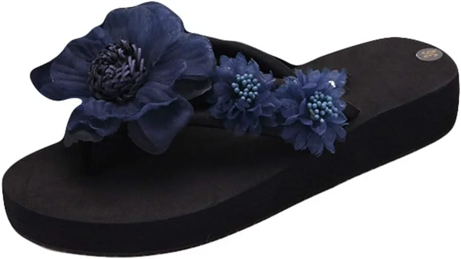Beach Flip Flops Women Womens Walking Sandals with Arch Support Casual Comfortable Thong Sandal with Arch Support