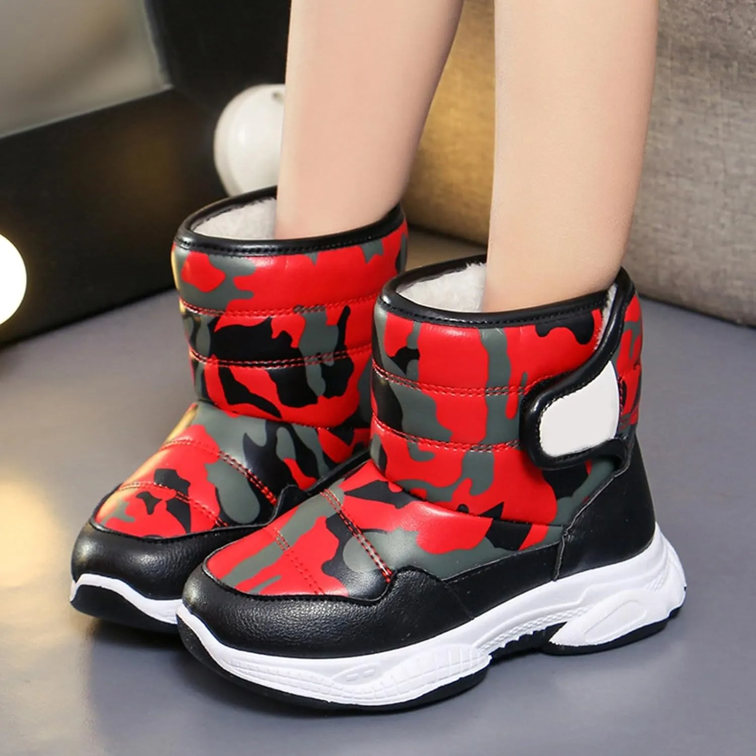 Boys Toddler Snow Boots Waterproof Resistant Outdoor Winter Shoes Toddler Cam?? Boots For Girls (Little Kid/Big Kids)