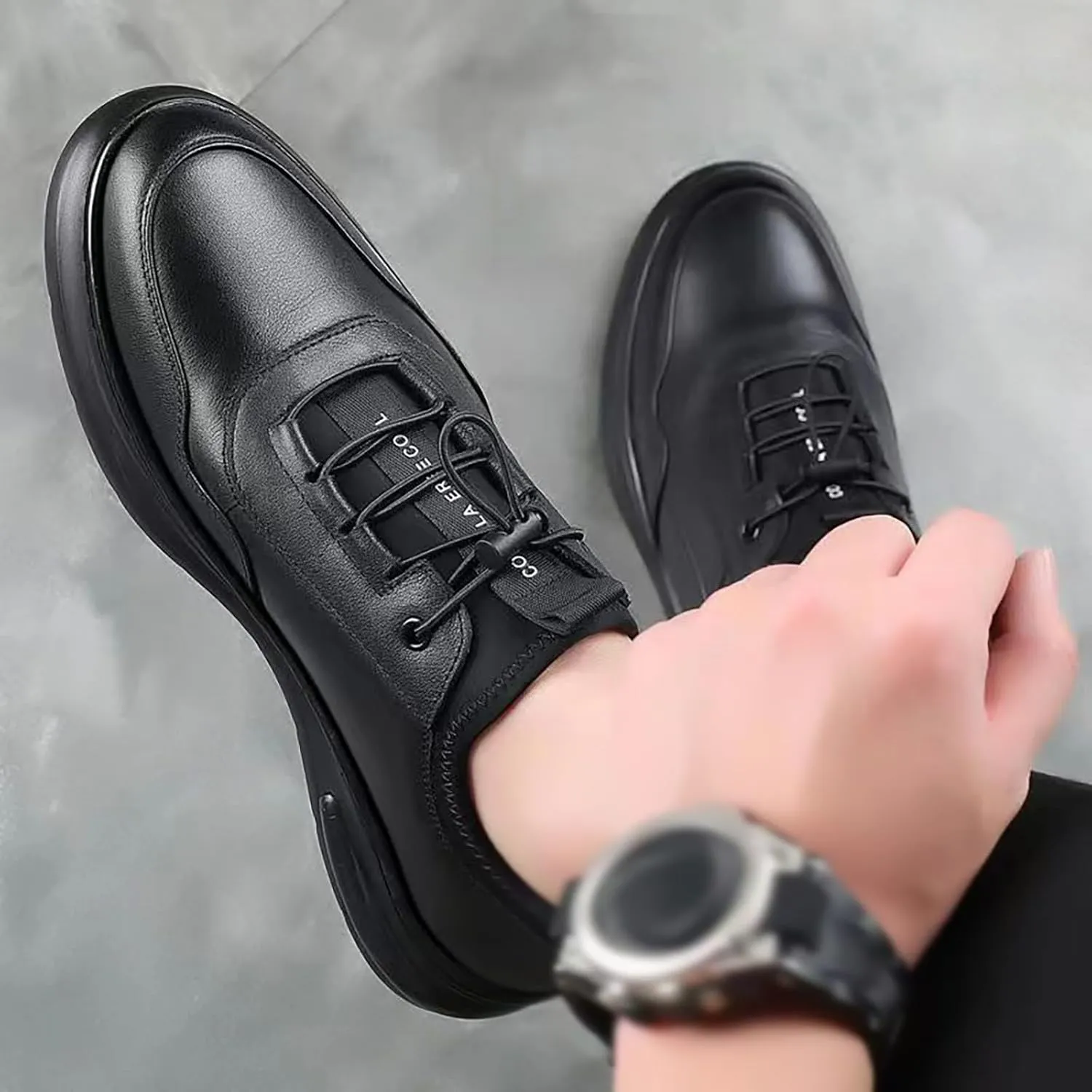 Breathable & Comfortable Sneaker New Men's Casual Leather Shoes Sports and Breathable Spring and Foreign Trade Men's