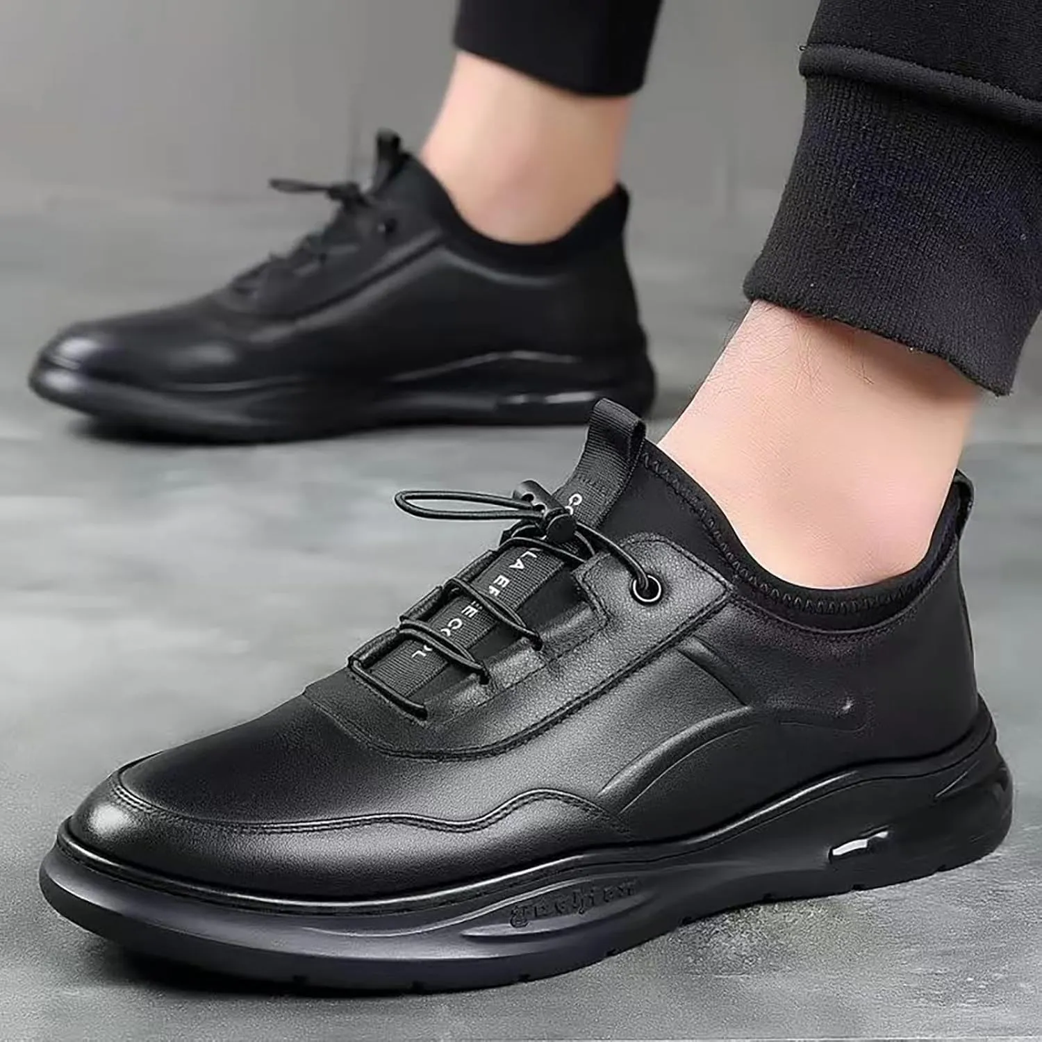 Breathable & Comfortable Sneaker New Men's Casual Leather Shoes Sports and Breathable Spring and Foreign Trade Men's