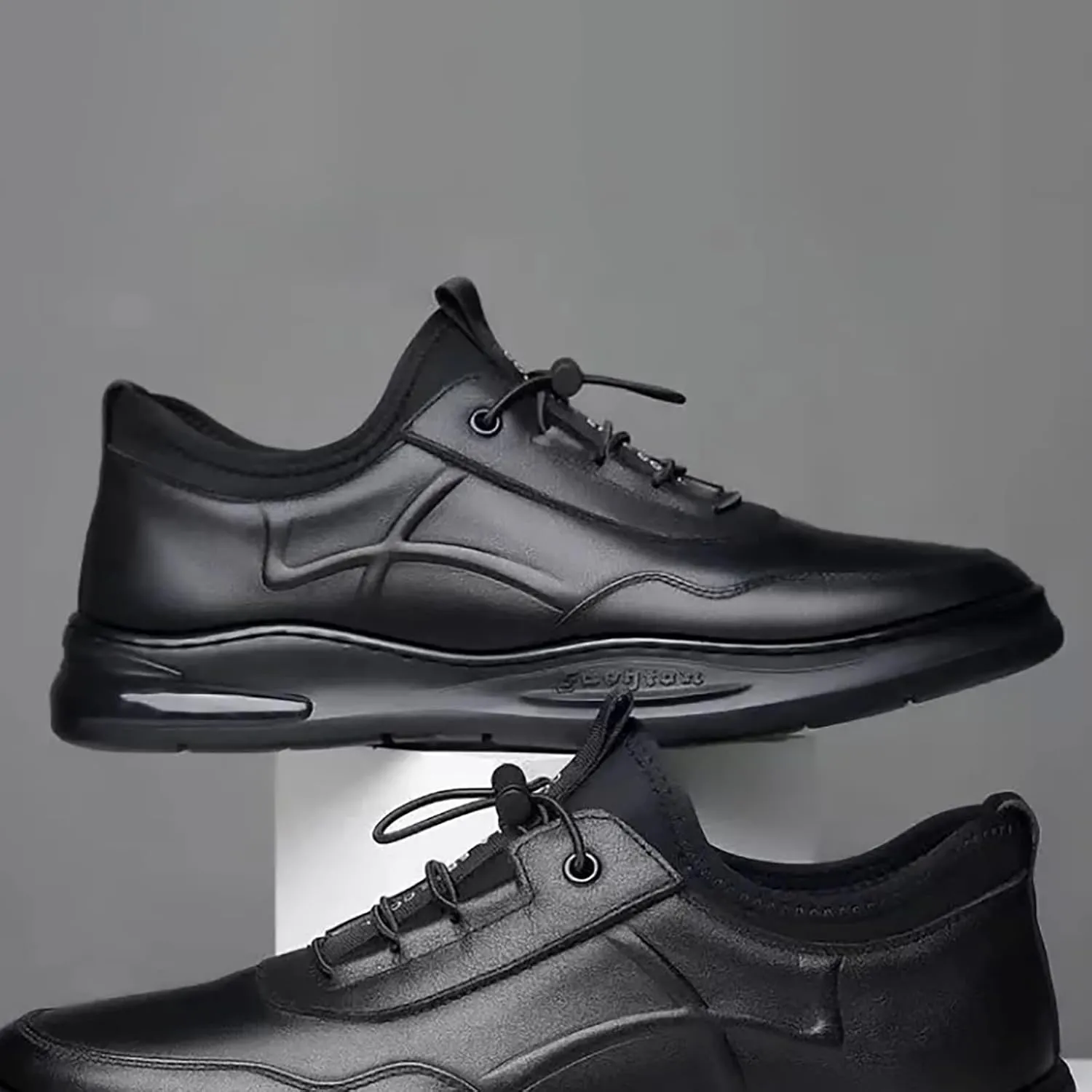 Breathable & Comfortable Sneaker New Men's Casual Leather Shoes Sports and Breathable Spring and Foreign Trade Men's