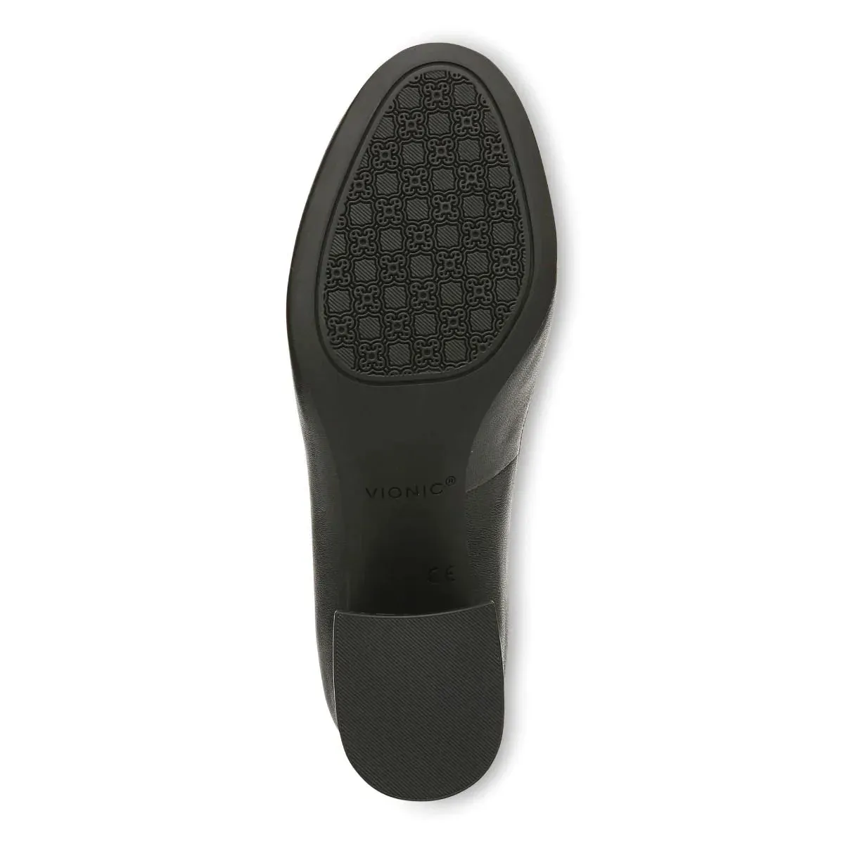 Carmel WIDE Pump Heel in Nappa Black CLOSEOUTS