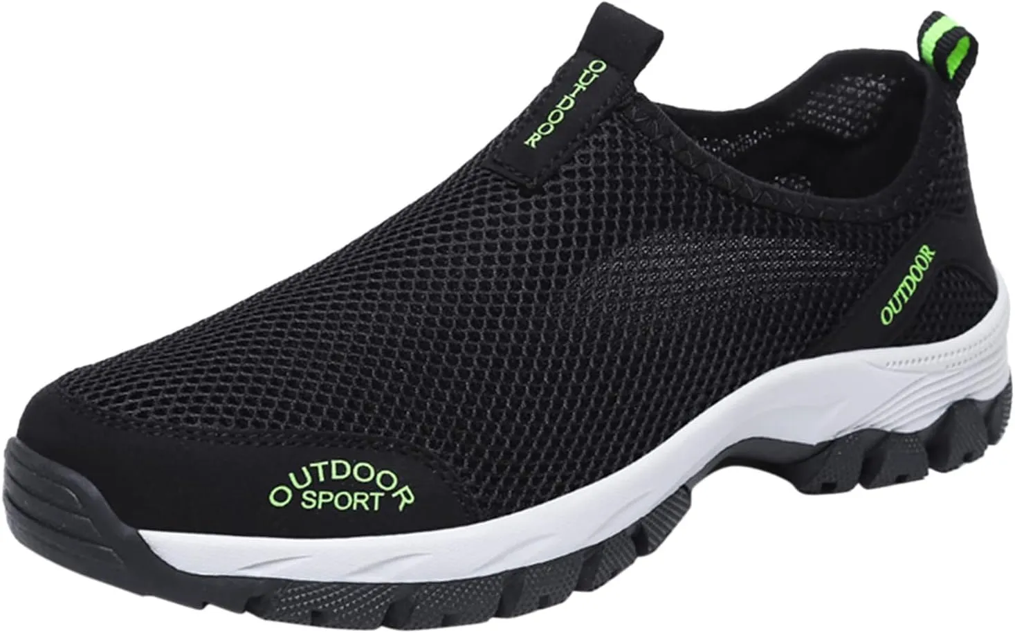 Casual Shoes Lace up Fashion Spring and Summer Men Sports Shoes Flat Bottom Non Slip Outdoor Hiking Mesh