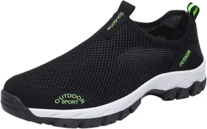 Casual Shoes Lace up Fashion Spring and Summer Men Sports Shoes Flat Bottom Non Slip Outdoor Hiking Mesh