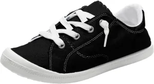 Casual Sneakers for Women Trendy Platform Women's Black Slip On Tennis Shoes Walking Shoes for Women Black Wedge Gym Shoes for Women Zapatos De Trabajo para Mujer Antideslizante Contra El Agua