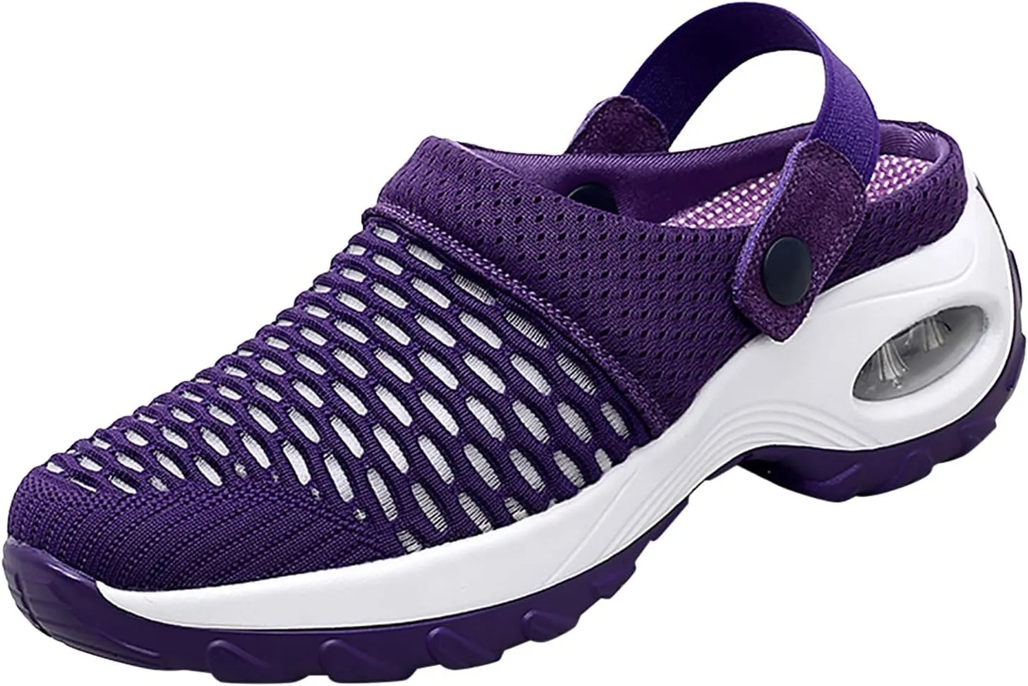 Cathalem Mules for Women 2024 Air Cushion Orthopedic Slip on Shoes Air Cushion Slip-on Diabetic Walking Shoes for Women