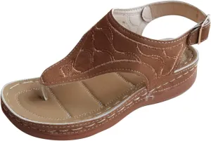 Cathalem Sandals Women Comfortable, Orthopedic Sandals for Women Arch Support 2024 Plus Size Casual Summer Shoes