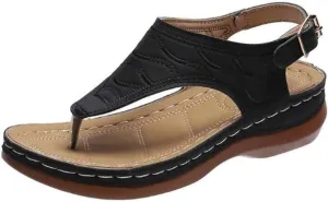 Cathalem Sandals Women Comfortable, Women Walking Slippers with Arch Support Vintage Slip On Flip Flops