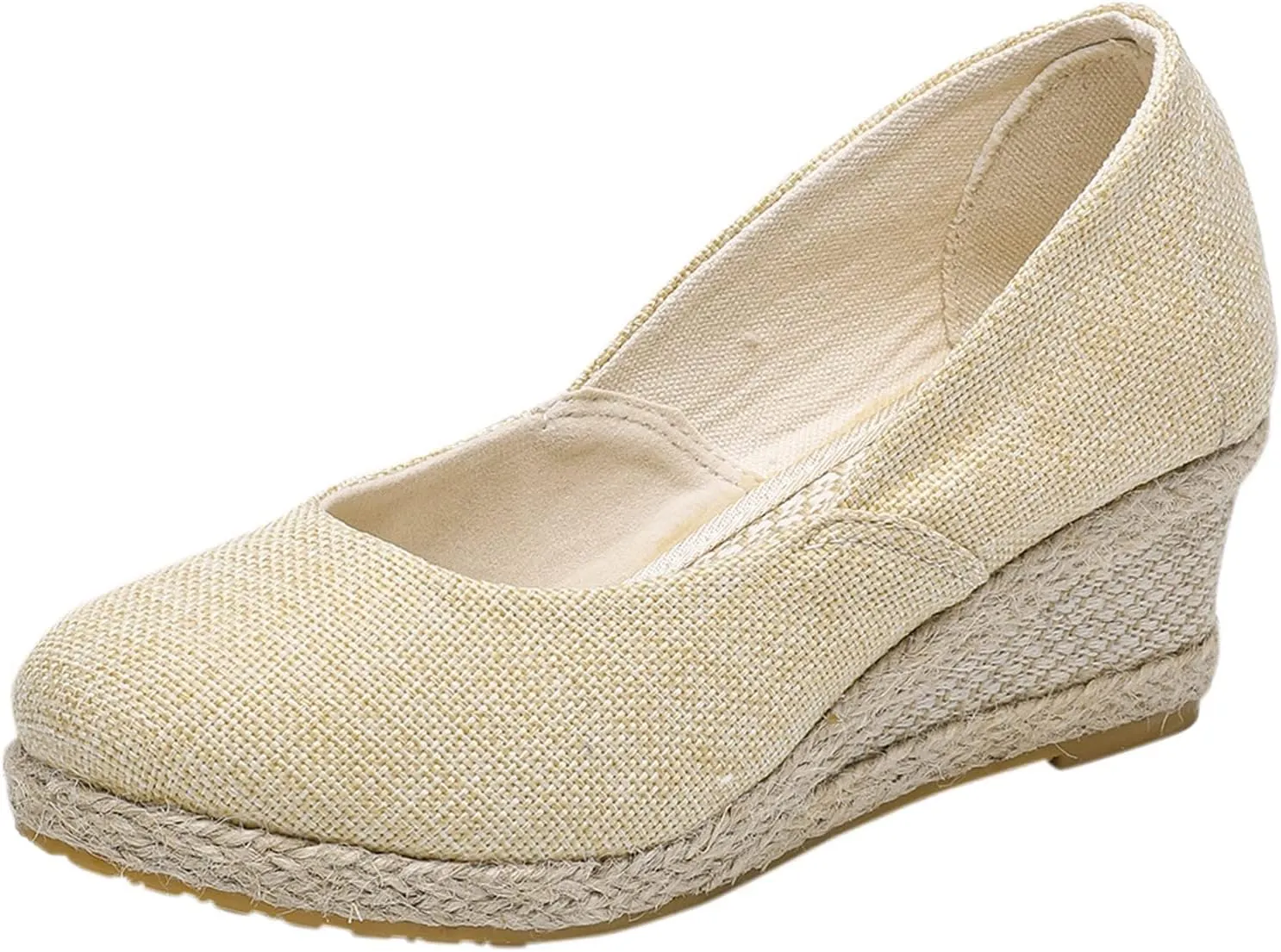 Cathalem Wedge Heels Sandals for Women, Ankle Strap Closed Toe Sandals Casual Buckle Strap Ladies Platform Summer Shoes