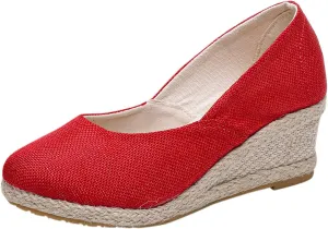 Cathalem Wedge Heels Sandals for Women, Ankle Strap Closed Toe Sandals Casual Buckle Strap Ladies Platform Summer Shoes