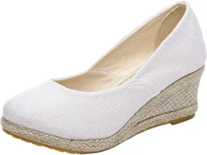 Cathalem Wedge Heels Sandals for Women, Ankle Strap Closed Toe Sandals Casual Buckle Strap Ladies Platform Summer Shoes