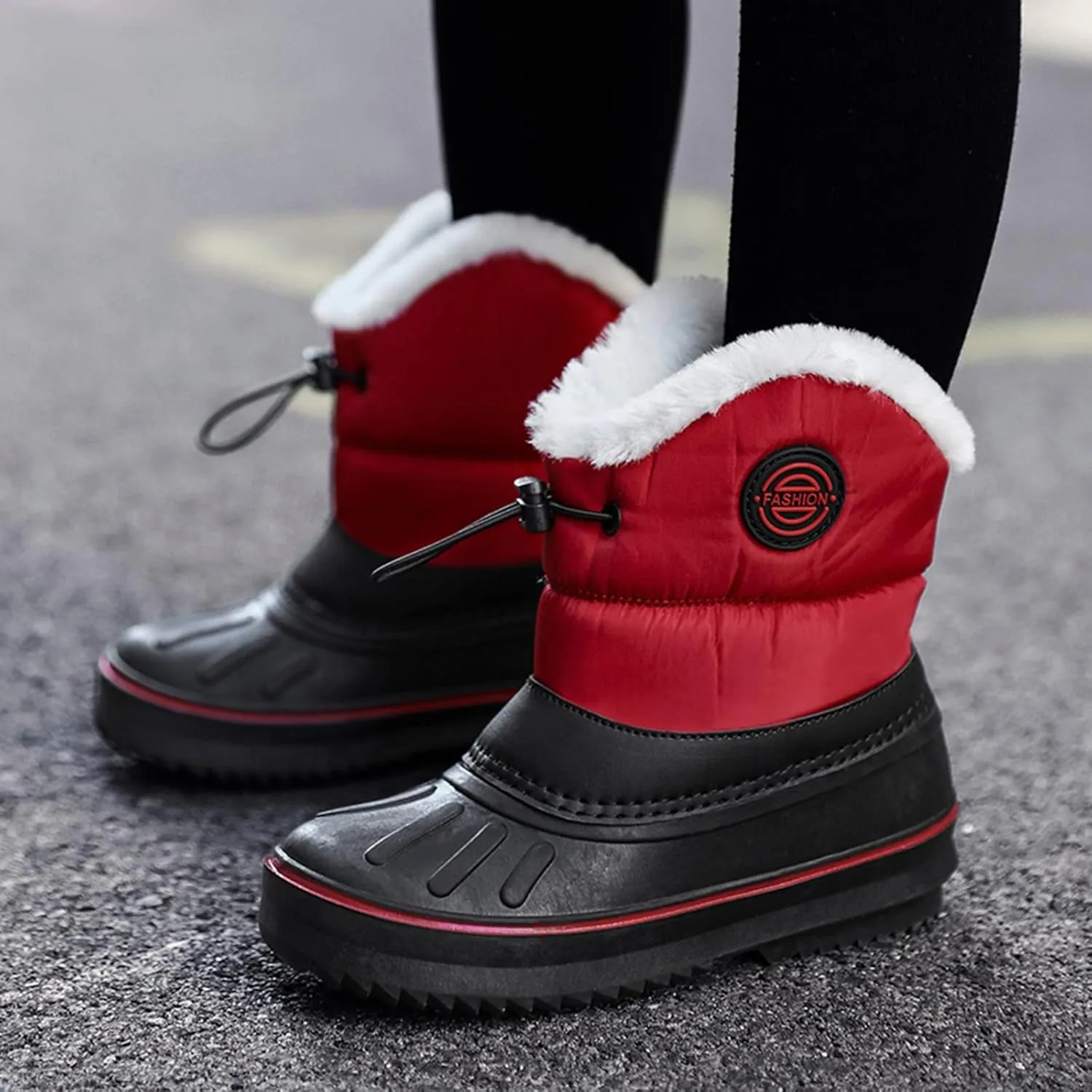 Children Shoes Snow Boots Girls Boys Outdoor Boots Non Slip Warm Boots Cotton Snow Boots Toddler Glitter Boots Size 9