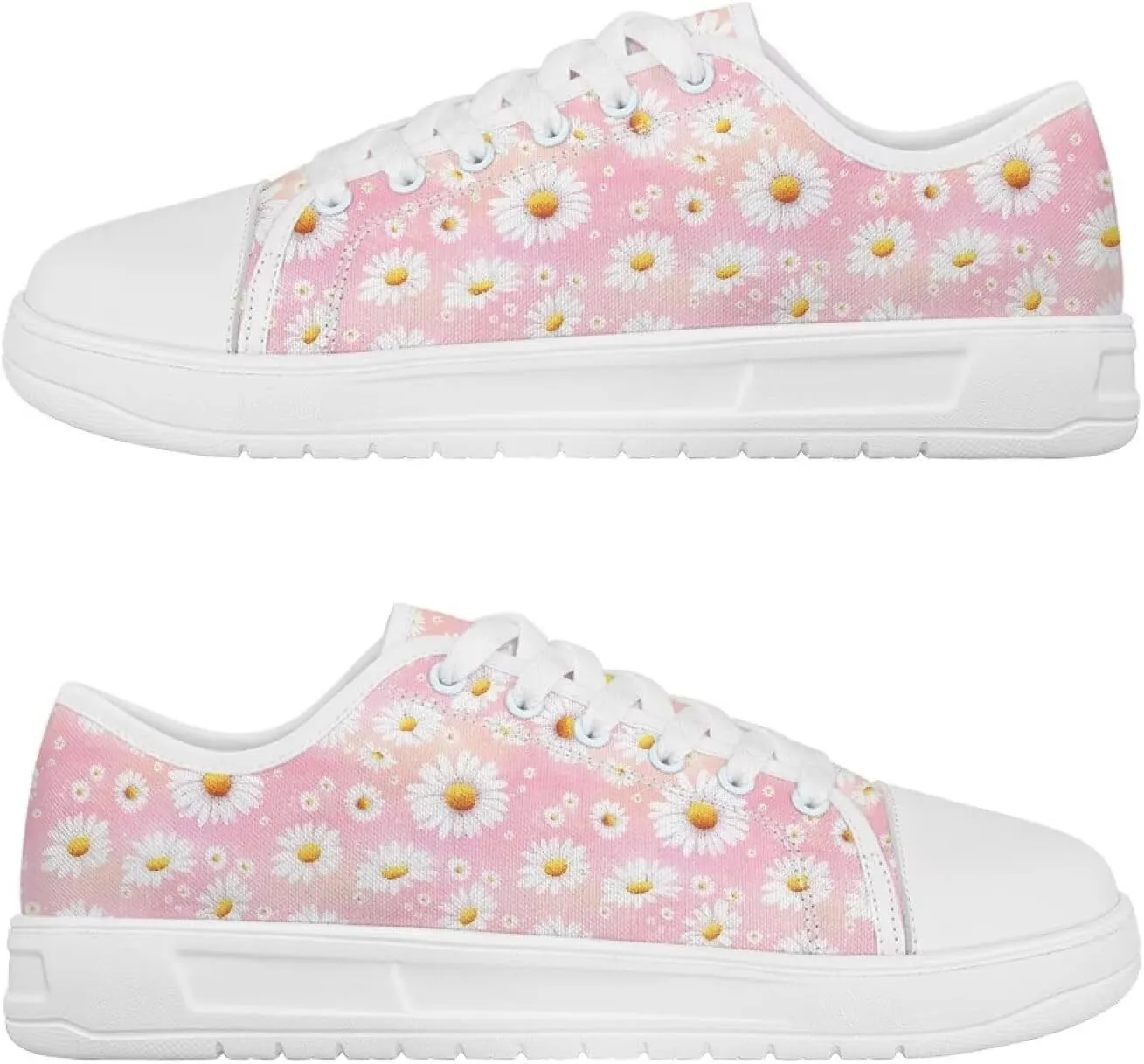 Classic Fashion Sneakers Canvas Shoes for Women Lace Up Low Top Canvas Casual Sneakers Lightweight Breathable Wide Toe Shoes