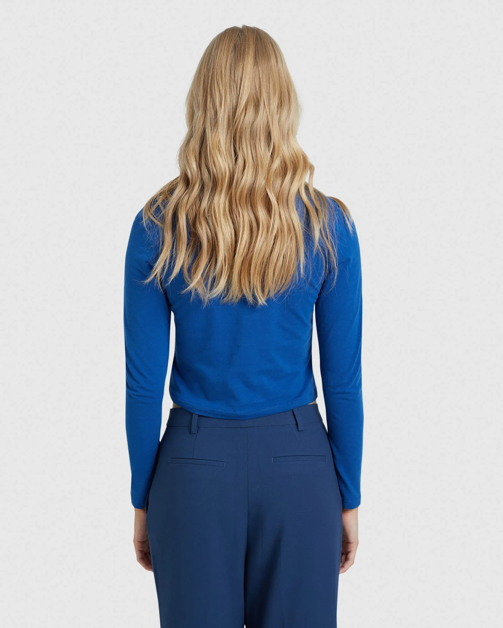 Claudie Crop Long Sleeve T-Shirt