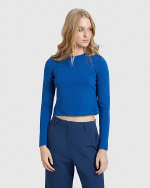 Claudie Crop Long Sleeve T-Shirt