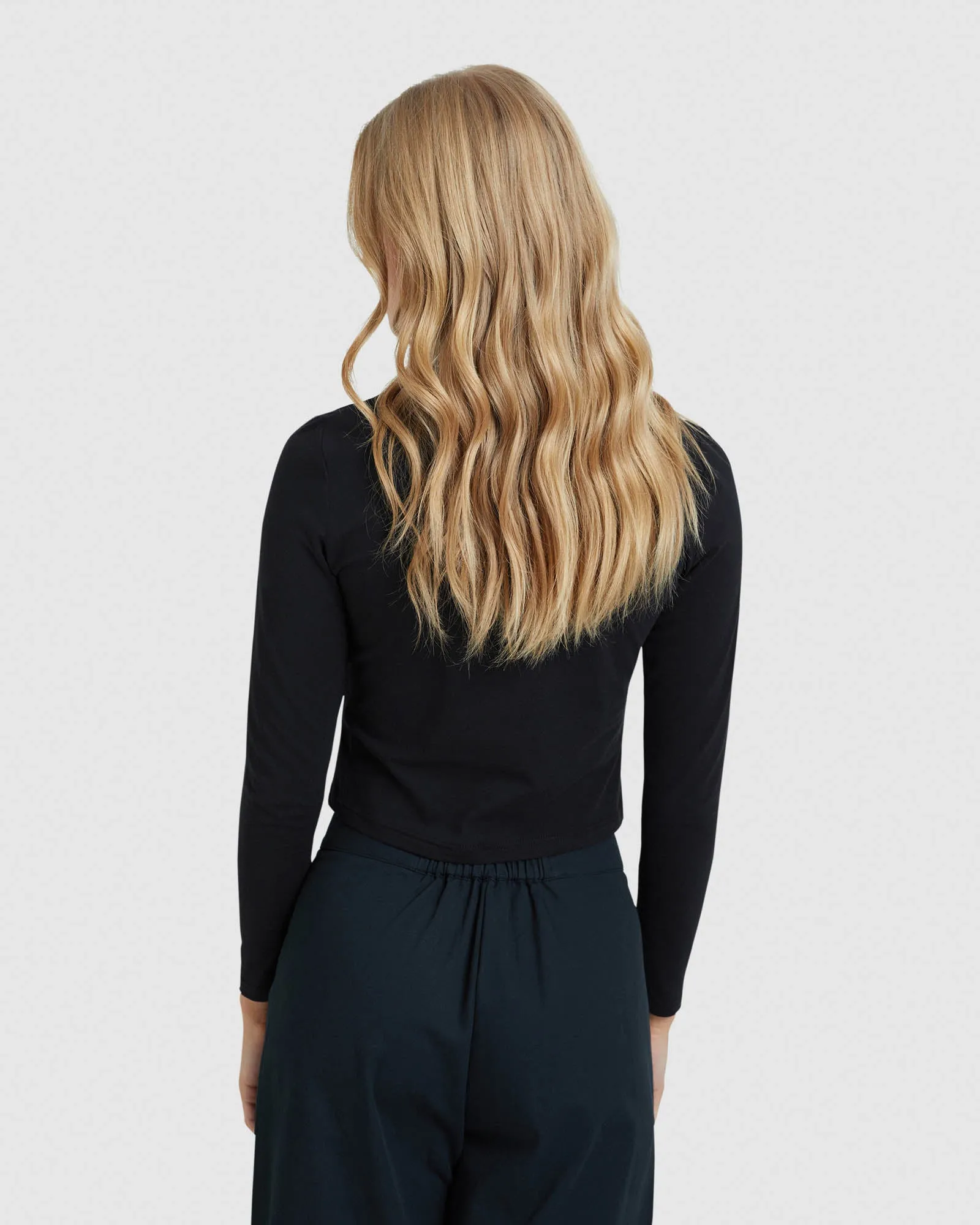 Claudie Crop Long Sleeve T-Shirt