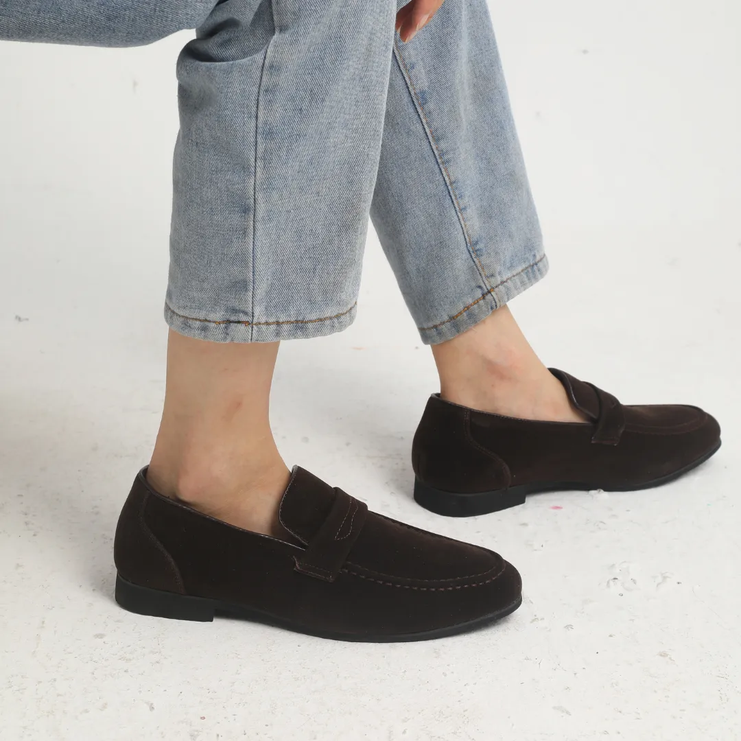 Columbus | Suede Penny Loafers